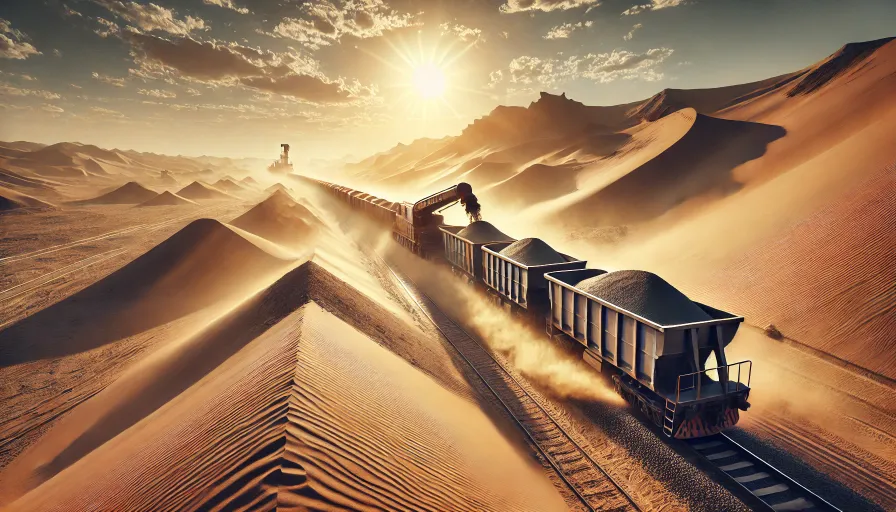 نظام سكك حديدية لنقل المواد السائبة