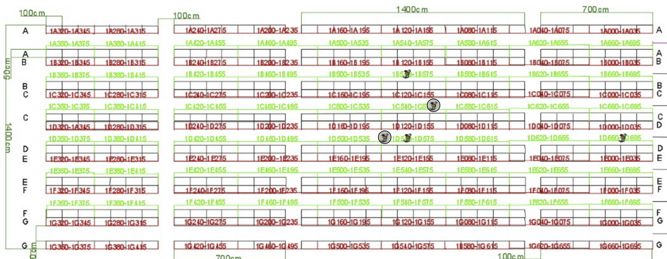 Simulación 2D del almacén